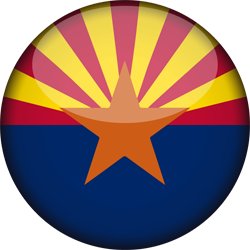 3D rond du drapeau de l’Arizona