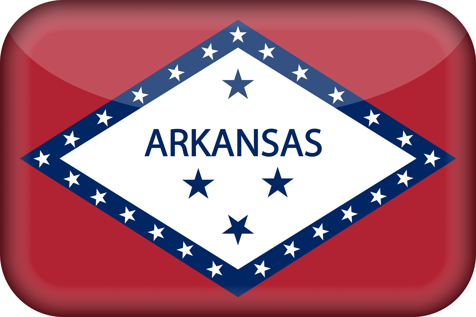 3D du drapeau de l’Arkansas