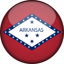 3D rond du drapeau de l’Arkansas
