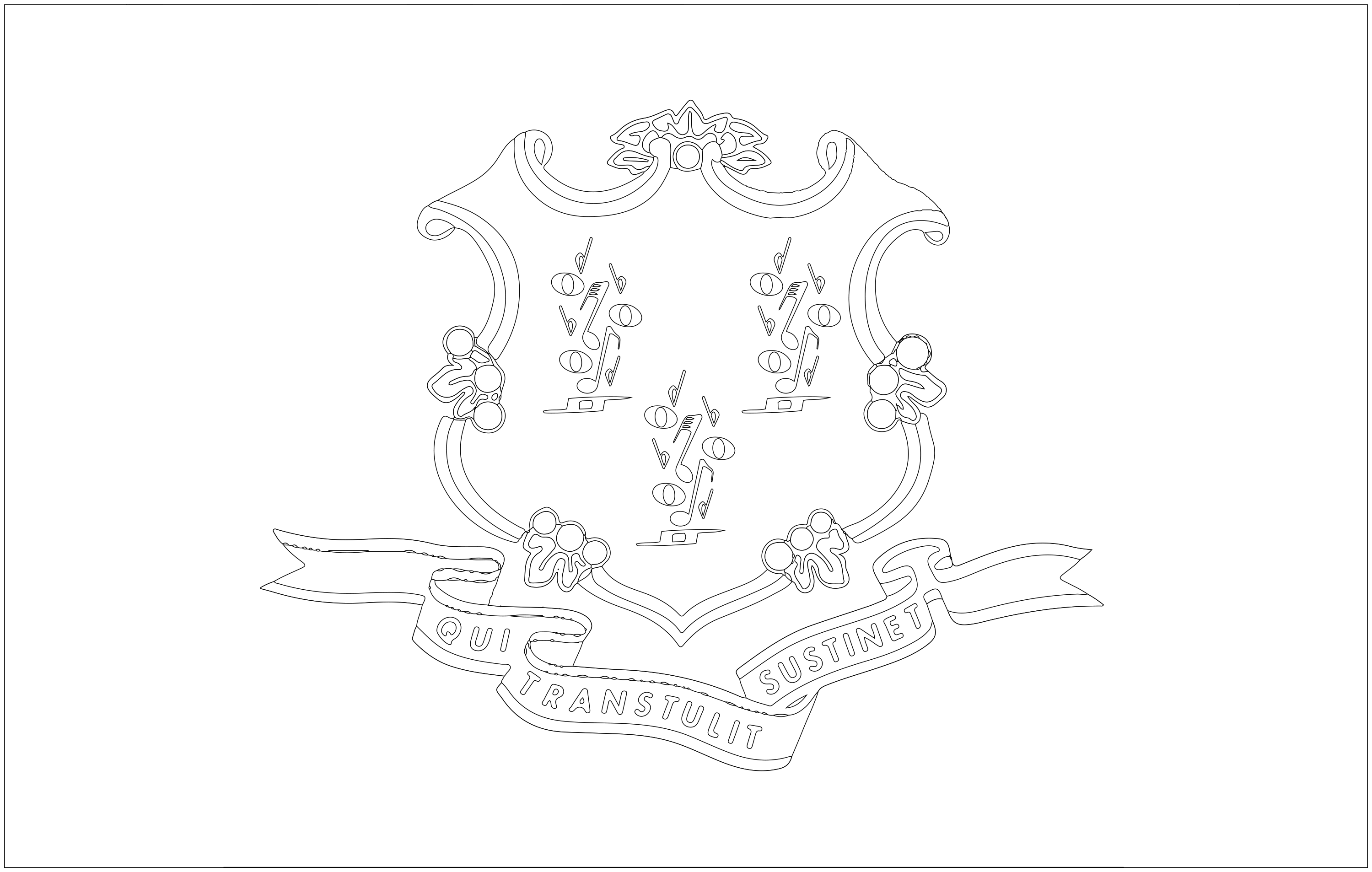 A3 du drapeau du Connecticut