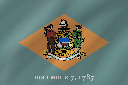 Ondulé du drapeau du Delaware