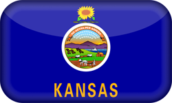 3D du drapeau du Kansas