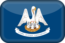 3D du drapeau de la Louisiane