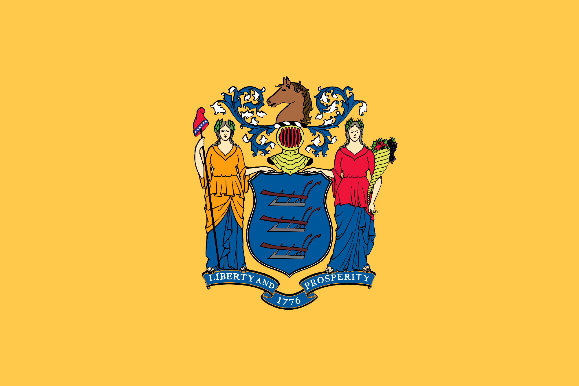 Original du drapeau du New Jersey