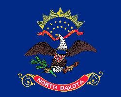 Vectoriel du drapeau du Dakota du Nord