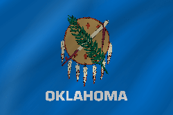 Ondulé du drapeau de l’Oklahoma