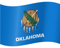 Flottant du drapeau de l’Oklahoma