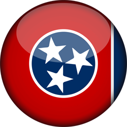 3D rond du drapeau du Tennessee