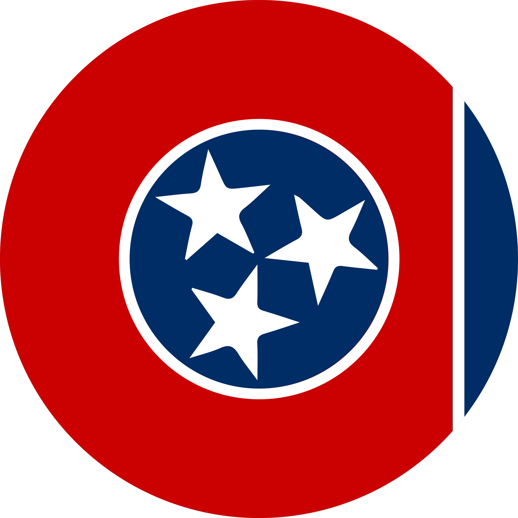 Rond du drapeau du Tennessee