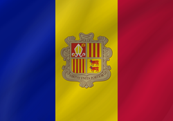 Ondulé du drapeau d’Andorre
