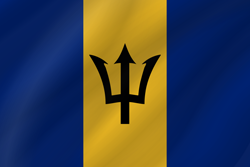 Ondulé du drapeau de la Barbade