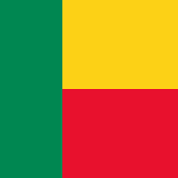 Carré du drapeau du Bénin