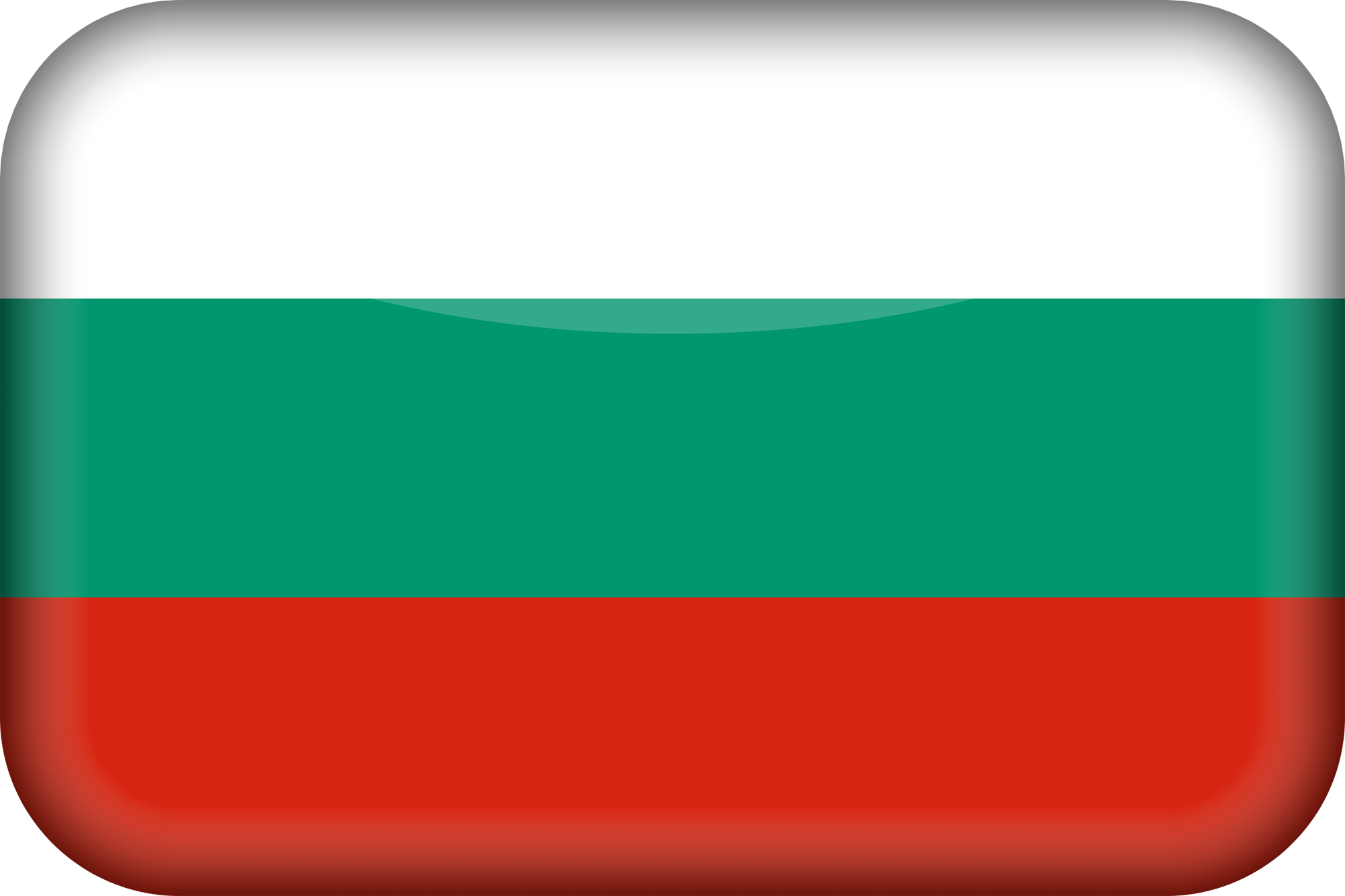 3D du drapeau de la Bulgarie