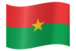 Flottant du drapeau du Burkina Faso