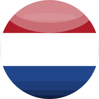 3D rond du drapeau des Pays-Bas caribéens