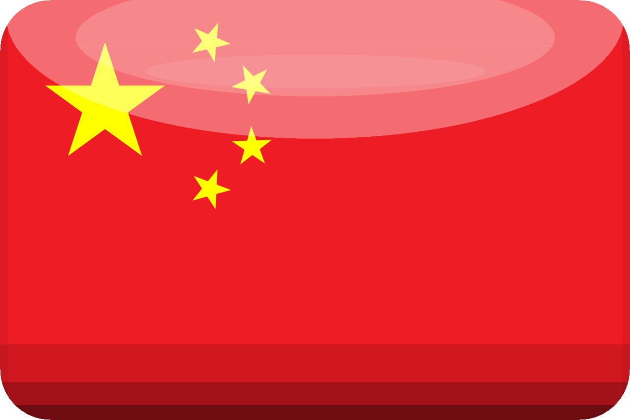 3D du drapeau de la Chine