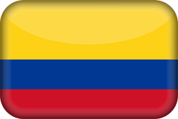 3D du drapeau de la Colombie