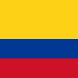 Carré du drapeau de la Colombie