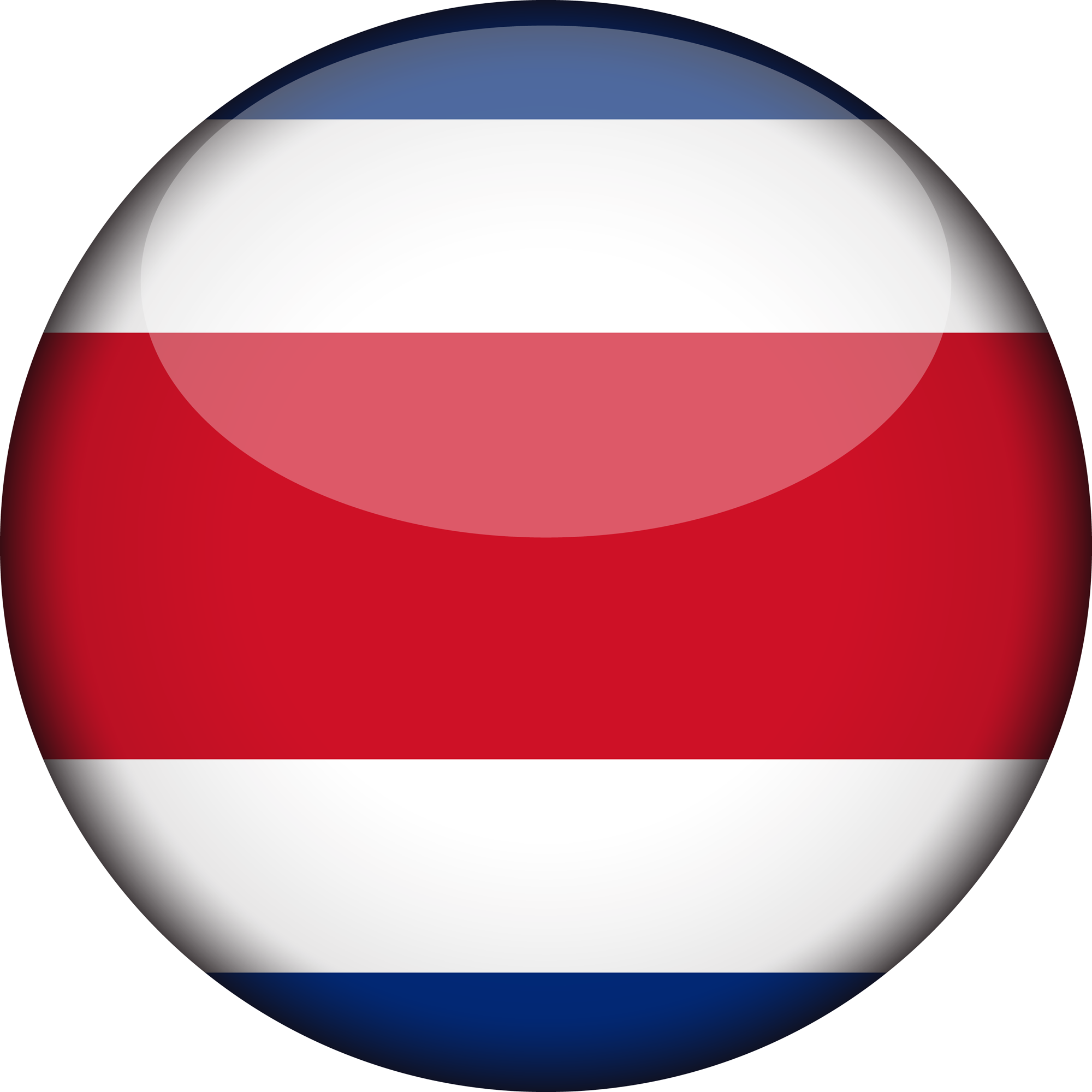3D rond du drapeau du Costa Rica