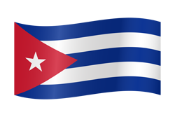 Flottant du drapeau de Cuba