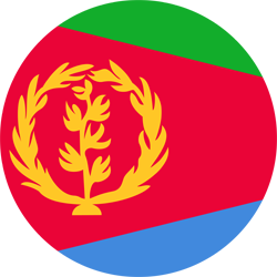 Rond du drapeau d’Érythrée