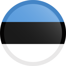 Bouton rond du drapeau d’Estonie