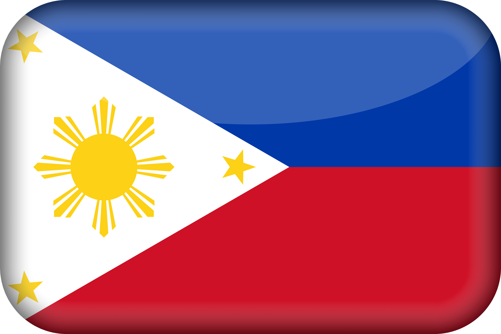 3D du drapeau des Philippines
