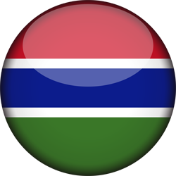 3D rond du drapeau de la Gambie