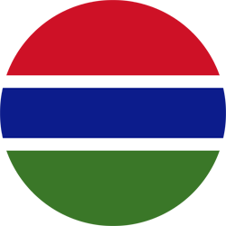 Rond du drapeau de la Gambie