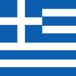 Carré du drapeau de la Grèce