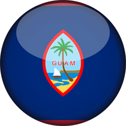 3D rond du drapeau de Guam