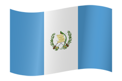 Flottant du drapeau du Guatemala