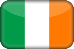 3D du drapeau d’Irlande
