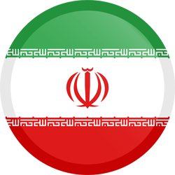 Bouton rond du drapeau d’Iran