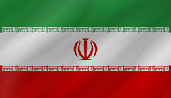 Ondulé du drapeau d’Iran