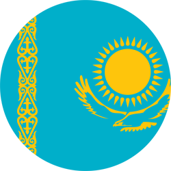 Rond du drapeau du Kazakhstan