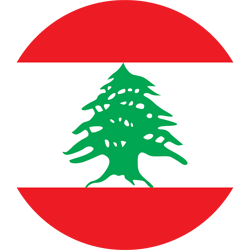 Rond du drapeau du Liban