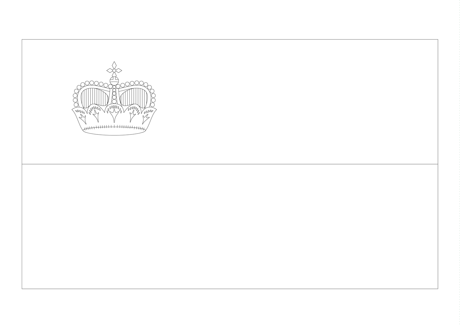 A4 du drapeau du Liechtenstein
