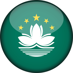 3D rond du drapeau de Macao