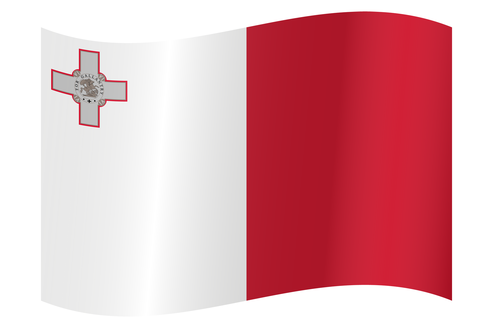 Flottant du drapeau de Malte