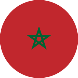Rond du drapeau du Maroc