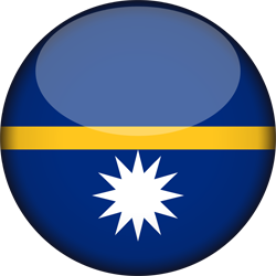 3D rond du drapeau de Nauru