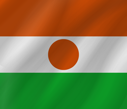 Ondulé du drapeau du Niger