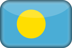 3D du drapeau des Palaos