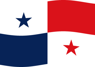 Ondulé du drapeau du Panama