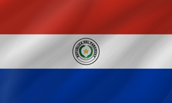 Ondulé du drapeau du Paraguay