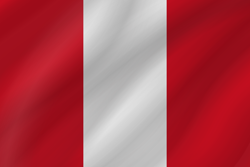 Ondulé du drapeau du Pérou