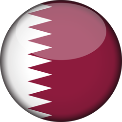 3D rond du drapeau du Qatar