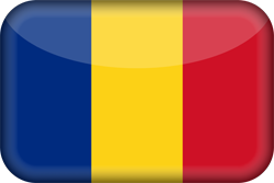 3D du drapeau de la Roumanie