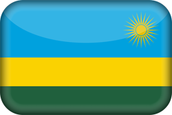 3D du drapeau du Rwanda